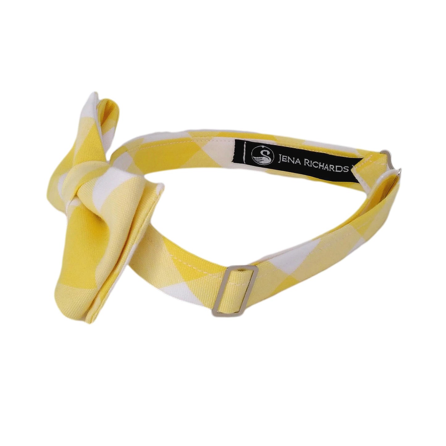 Yellow Check Bow Tie for Boys and Men