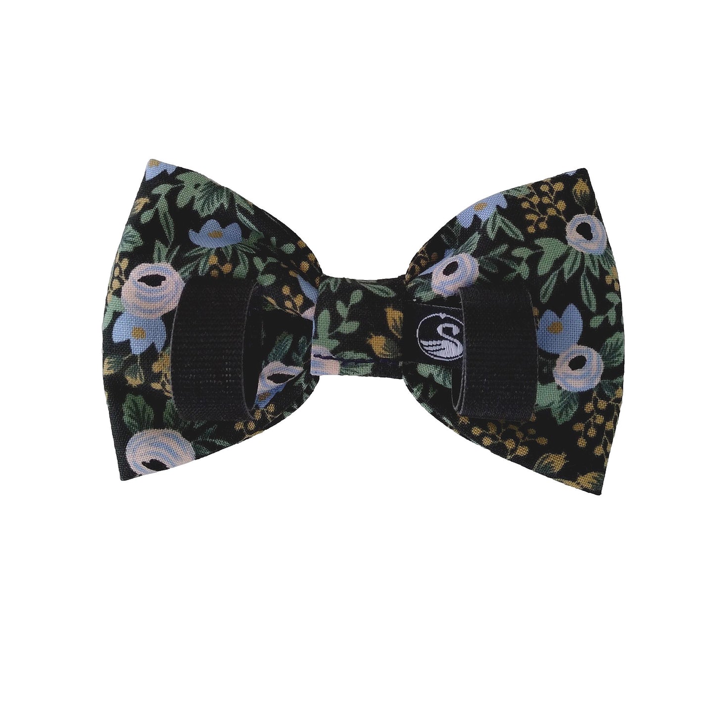 Black Floral Dog Bows for the Collar
