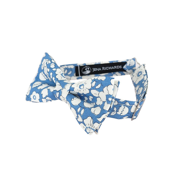 Blue Bow Ties for Boys in Liberty Betsy Boo