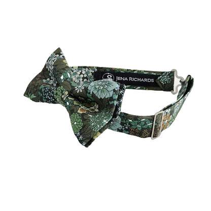Green Floral Boys Bow Ties
