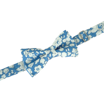 Blue Bow Ties for Boys in Liberty Betsy Boo
