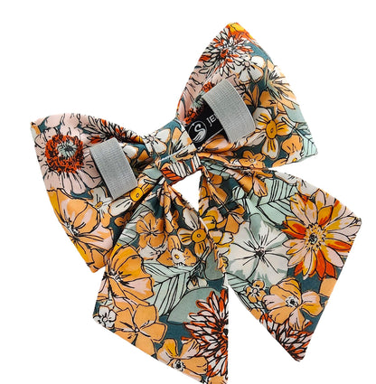 Gold and Orange Dog Sailor Bows
