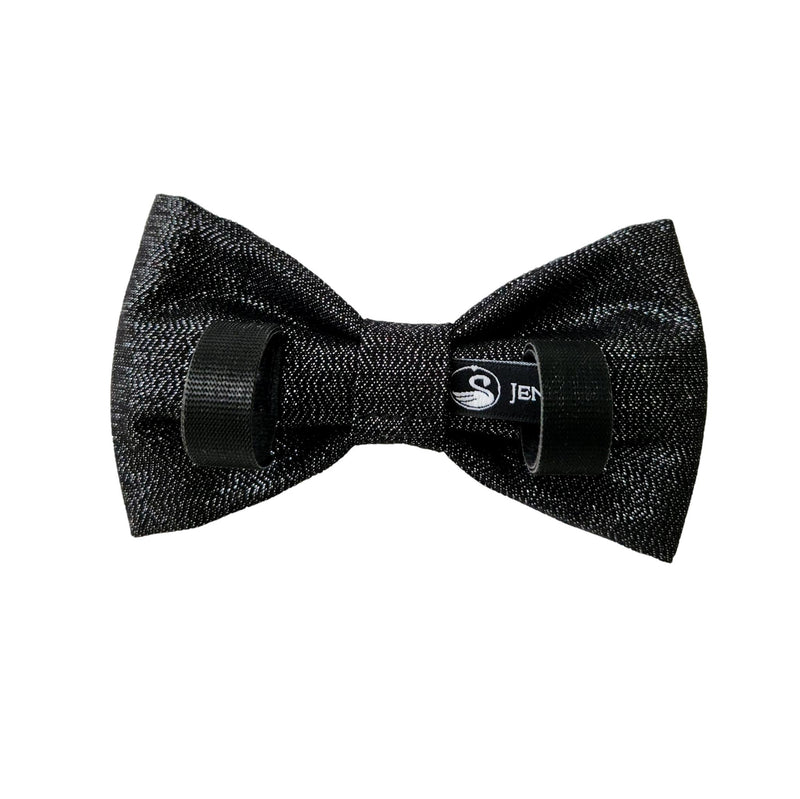 Black Graphite Dog Bow Tie for the Collar