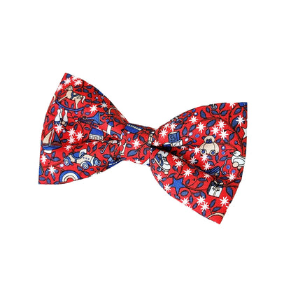 Red Dog Collar Bows and Bow Ties for Christmas