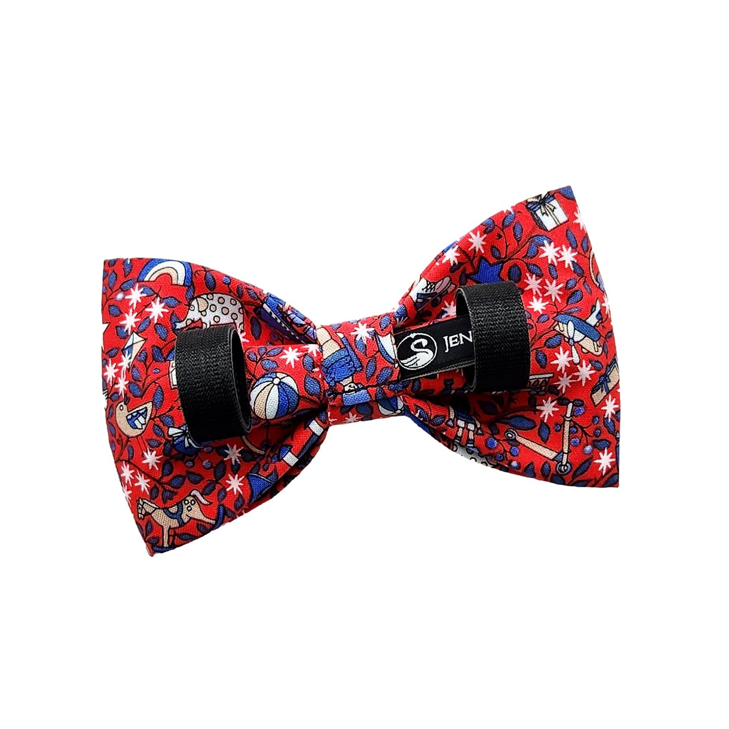 Red Dog Collar Bows and Bow Ties for Christmas