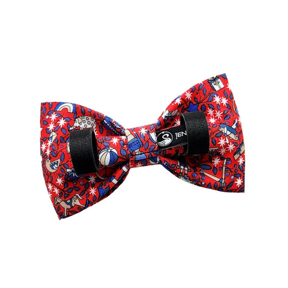 Red Dog Collar Bows and Bow Ties for Christmas