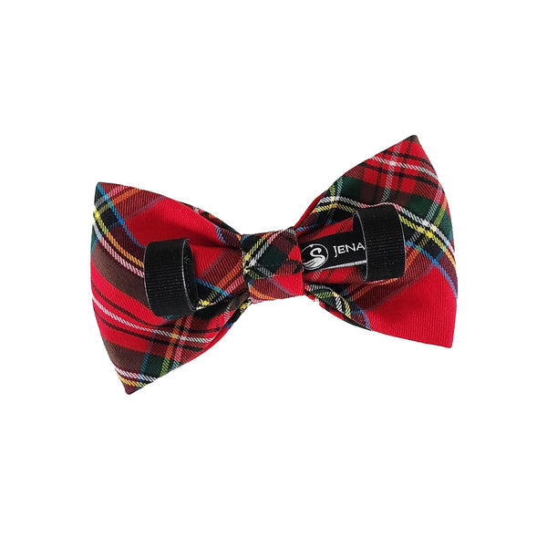 Red Tartan Plaid Bow Ties for Dogs