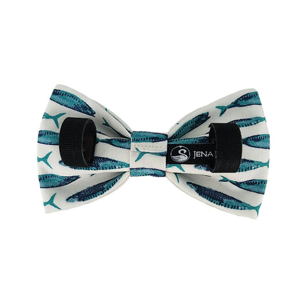 Dog Bow Ties in Fun Fish Print