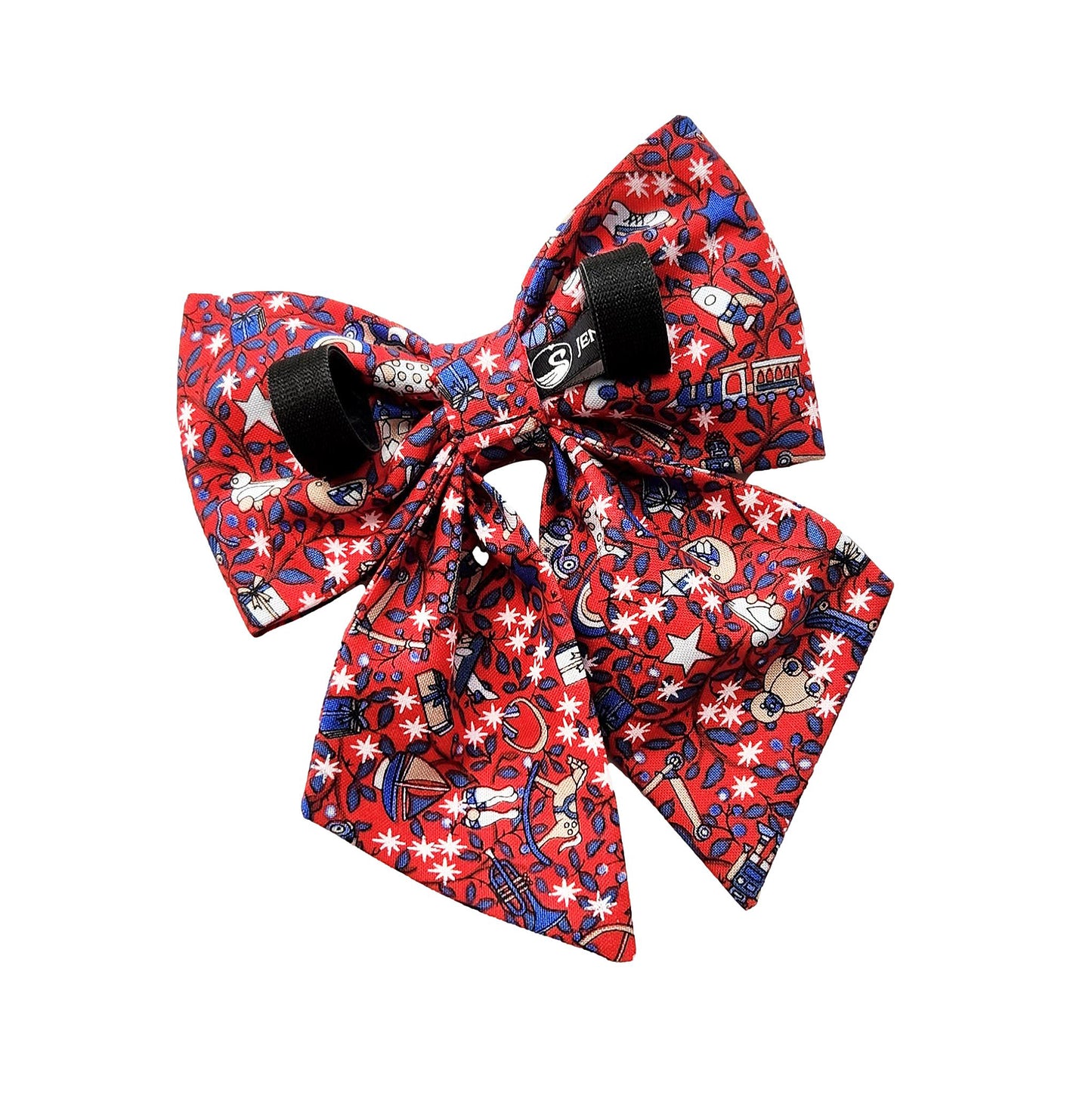 Red Dog Collar Bows and Bow Ties for Christmas