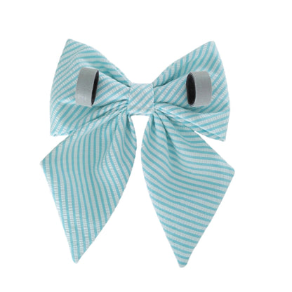 Blue Striped Sailor Bows for Dogs