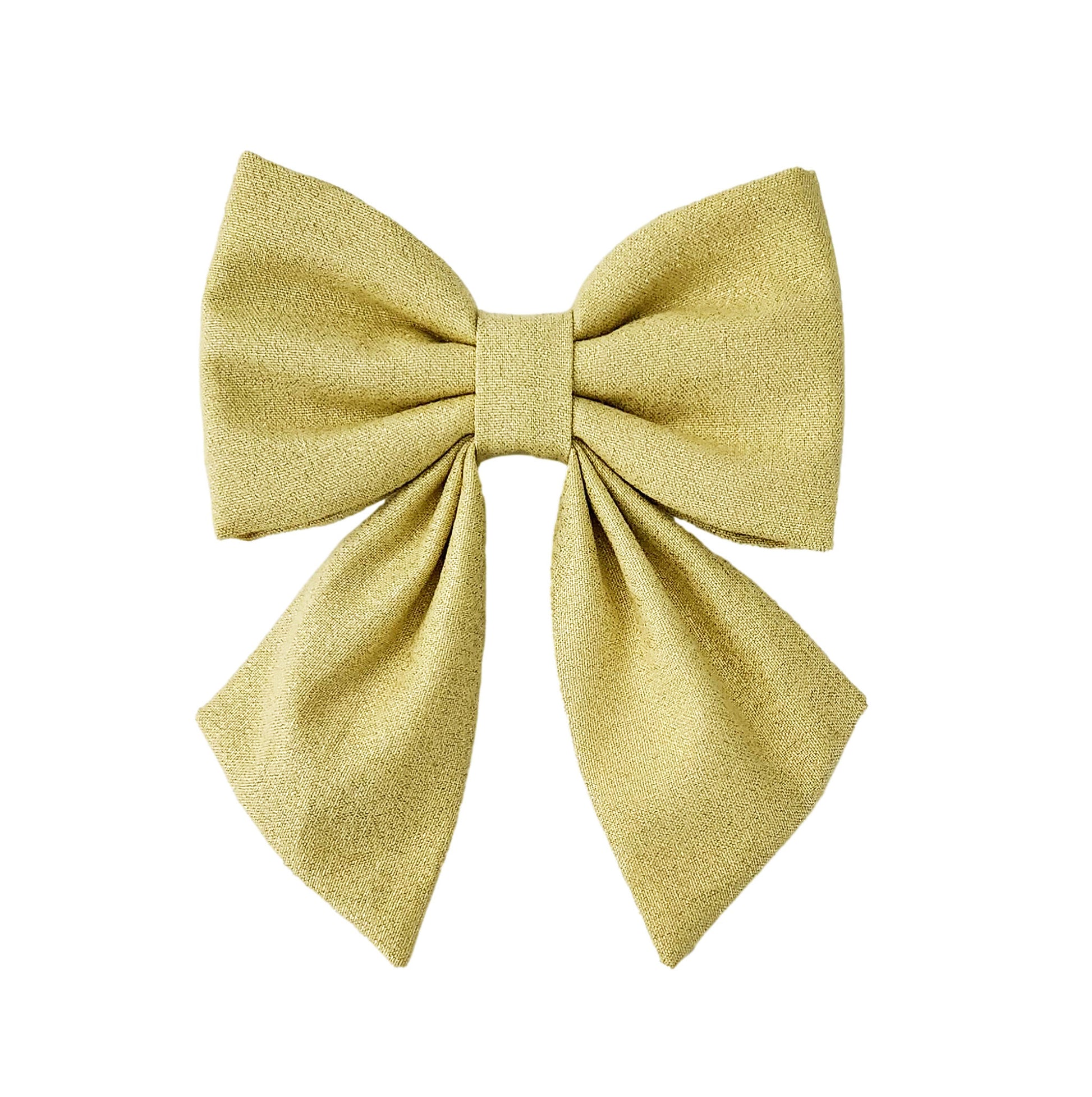 sparkly gold dog bows for the collar in small and large sizes