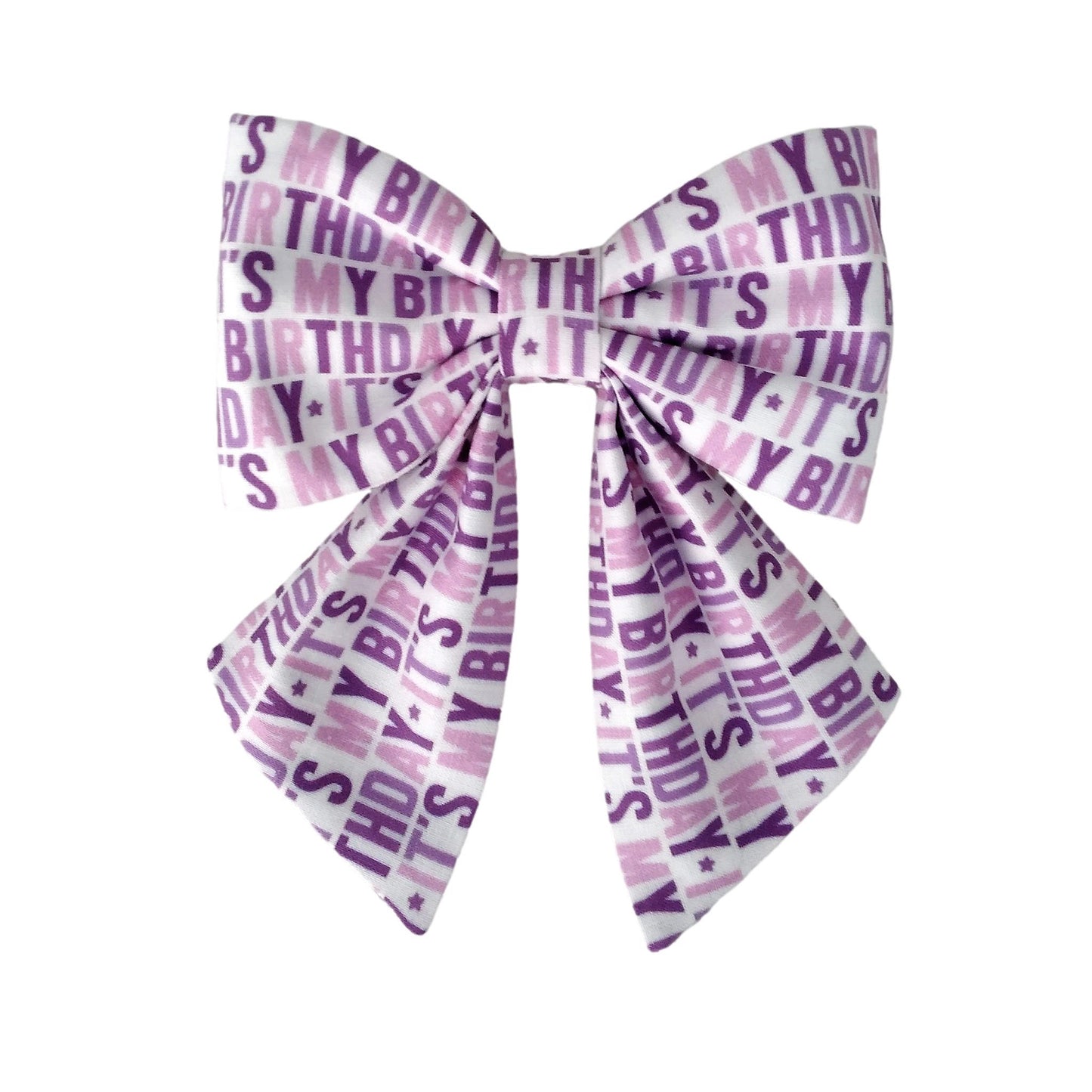 purple birthday sailor bows for dogs that attach to the collar