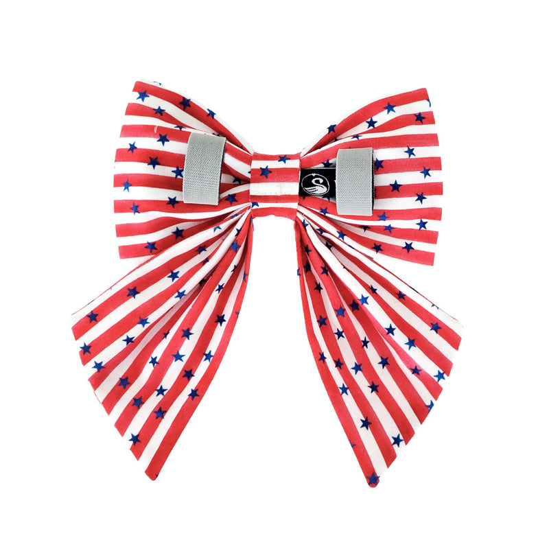 Patriotic Dog Sailor Bows for the Collar