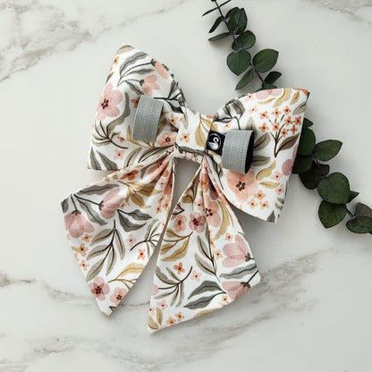 Floral Dog Sailor Bow for the Collar
