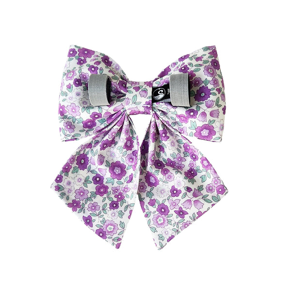 Purple Dog Bows for the Collar