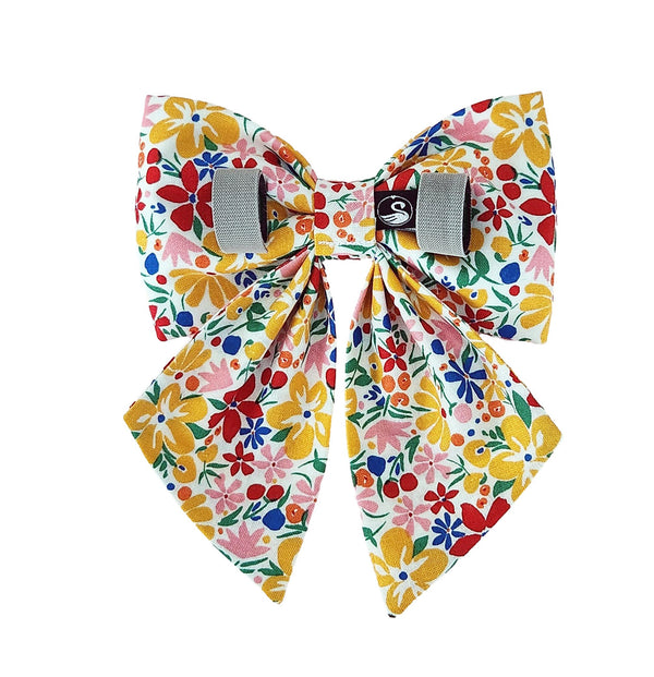 Fun Floral Dog Sailor Bows for the Collar