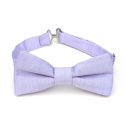 Lavender silk bow tie for boys and men pre tied