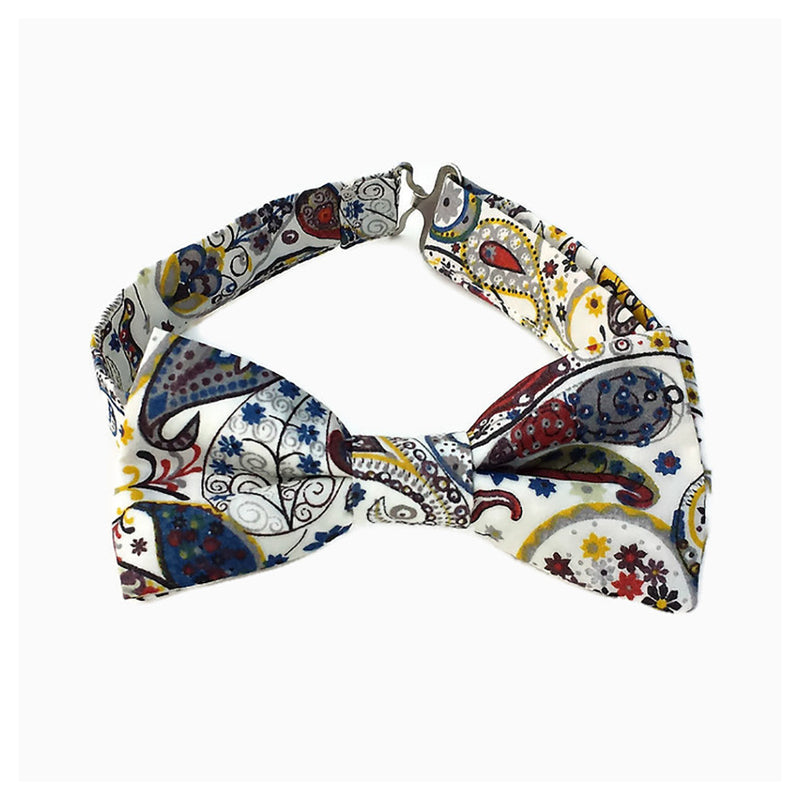 Paisley bow ties for boys and babies in Liberty of London Mark fabric