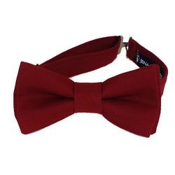 burgundy bow tie for boys, men and babies