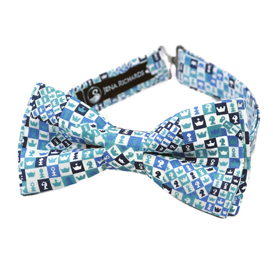 chess print bow tie