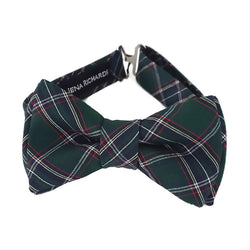 Green Plaid Bow Tie for Boys and Men
