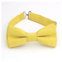 Lemon yellow bow tie for men and boys pre tied