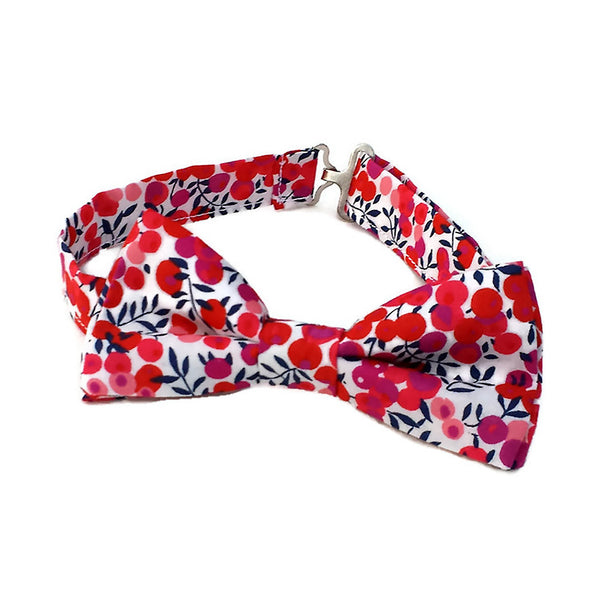 red bow tie for boys and babies in Liberty of London Wiltshire Berry