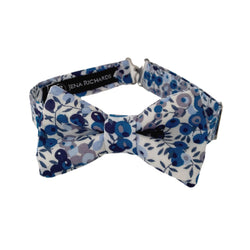 Bow tie for boys and babies in Liberty of London Wiltshire Blue fabric