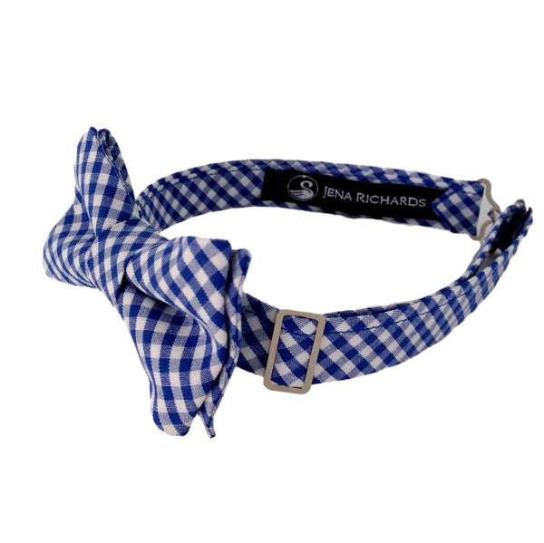 Bow Ties in Royal Blue Gingham Check for Boys and Men