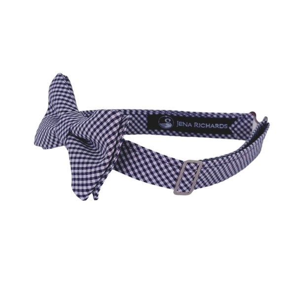 Navy Blue Check Bow Tie for Boys, Toddlers and Baby