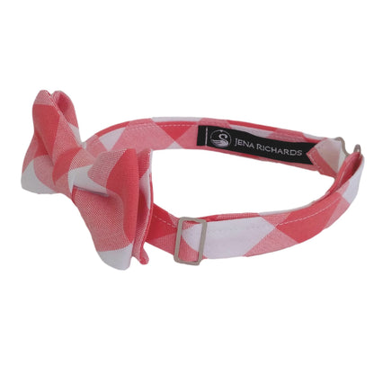 Orange Buffalo Check Bow Tie for Boys and Baby Boys