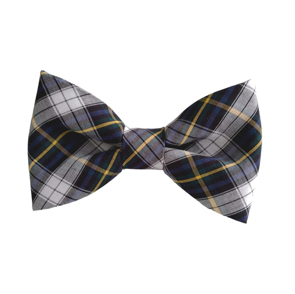Black Plaid Bow Tie for Dogs and Pets