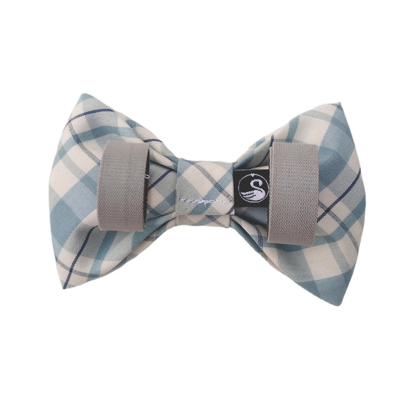 Blue Plaid Dog Bow Tie for the Collar