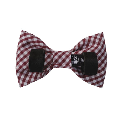 Burgundy Dog Bow Ties for the Collar