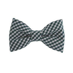 green check dog bow ties and bows for collars