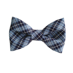 blue plaid dog bow ties for the collar