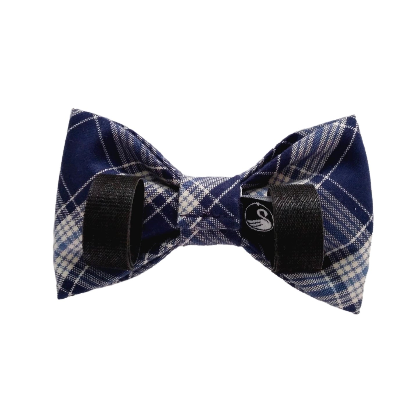 Navy Plaid Dog Bow Ties