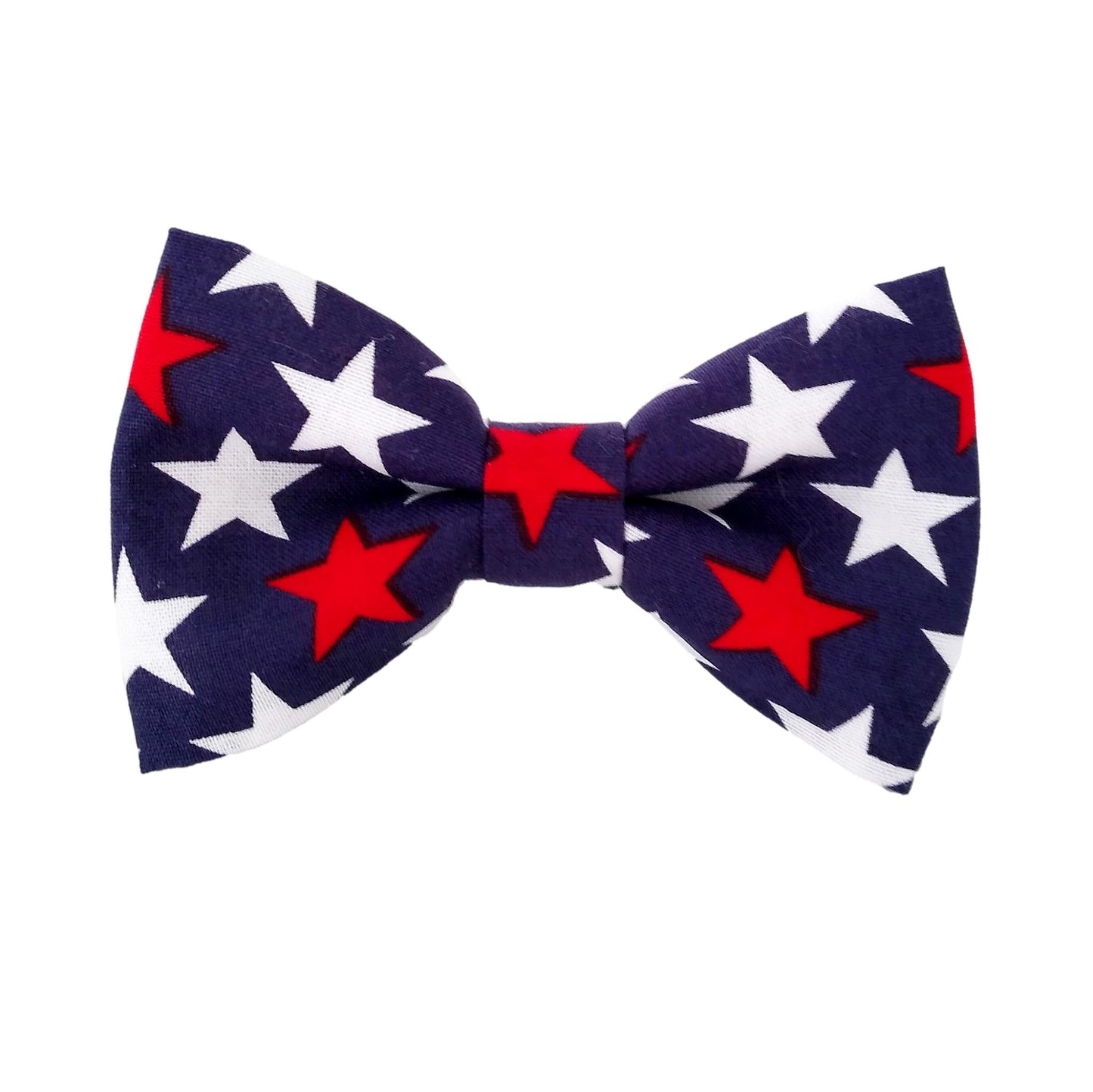 patriotic navy dog bow ties with stars for the collar