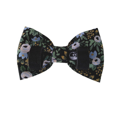 Black Floral Dog Bows for the Collar