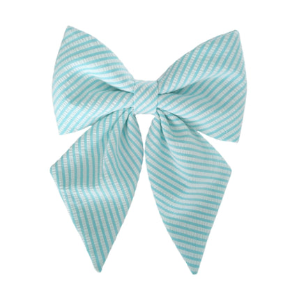 blue striped dog bows for collars | Jena Richards