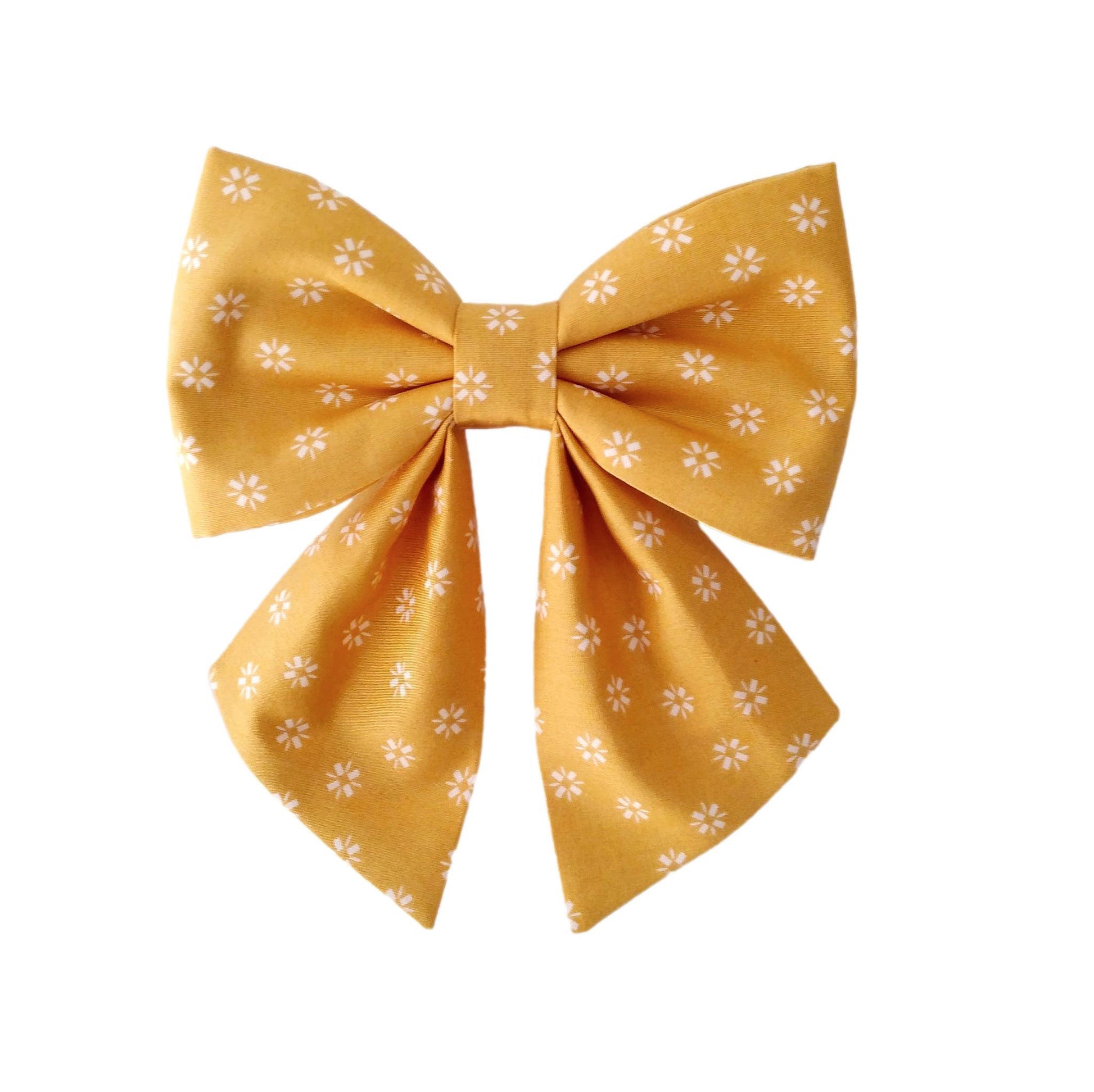bronze girl dog sailor bows for the collar