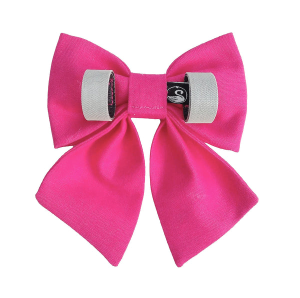 Hot Pink Sailor Dog Bows for the Collar