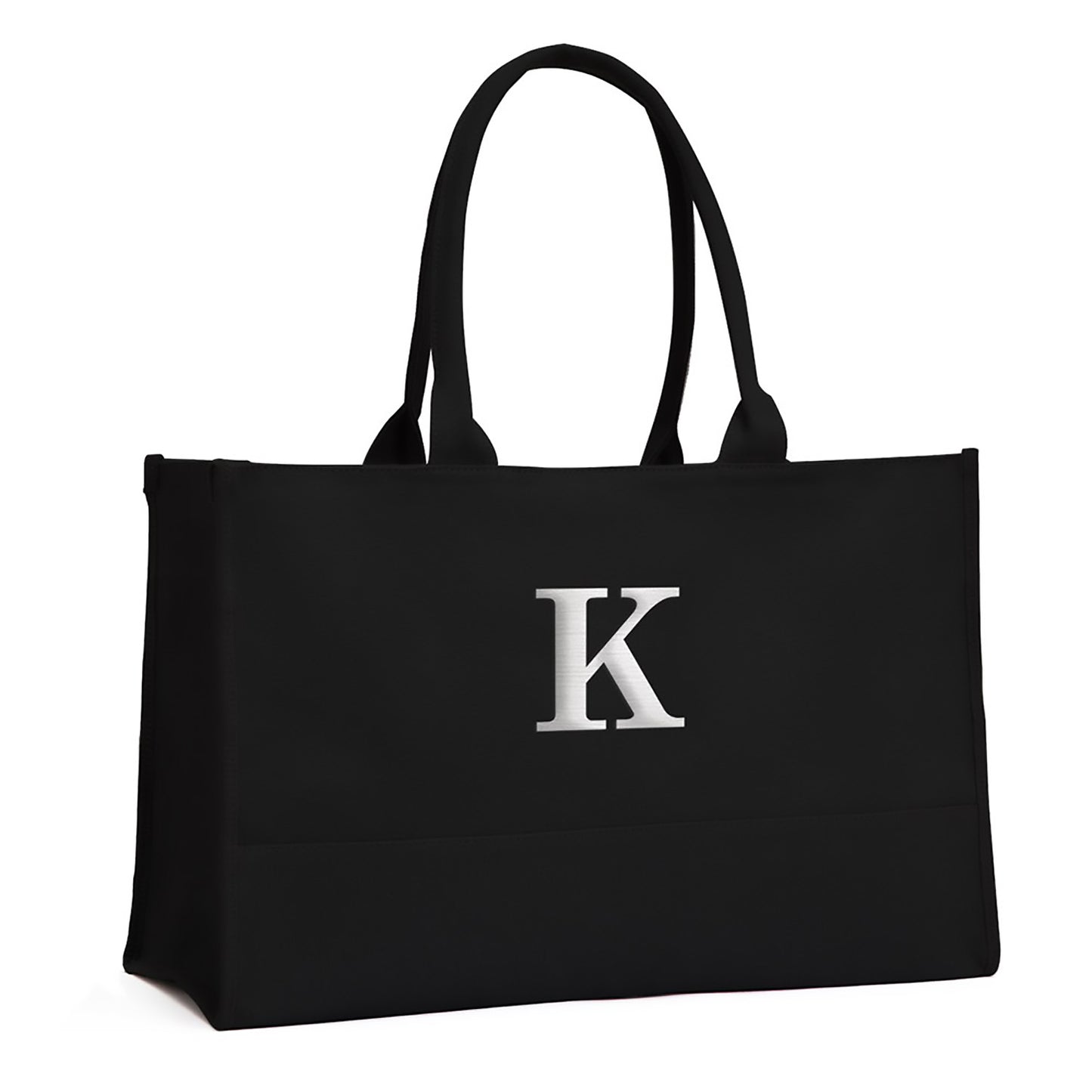 Black Canvas City Tote Personalized